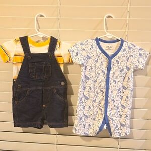 Baby Overalls and Onesie Set - Boys